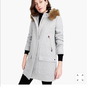 J.CREW Chateau Parka in Italian stadium cloth wool